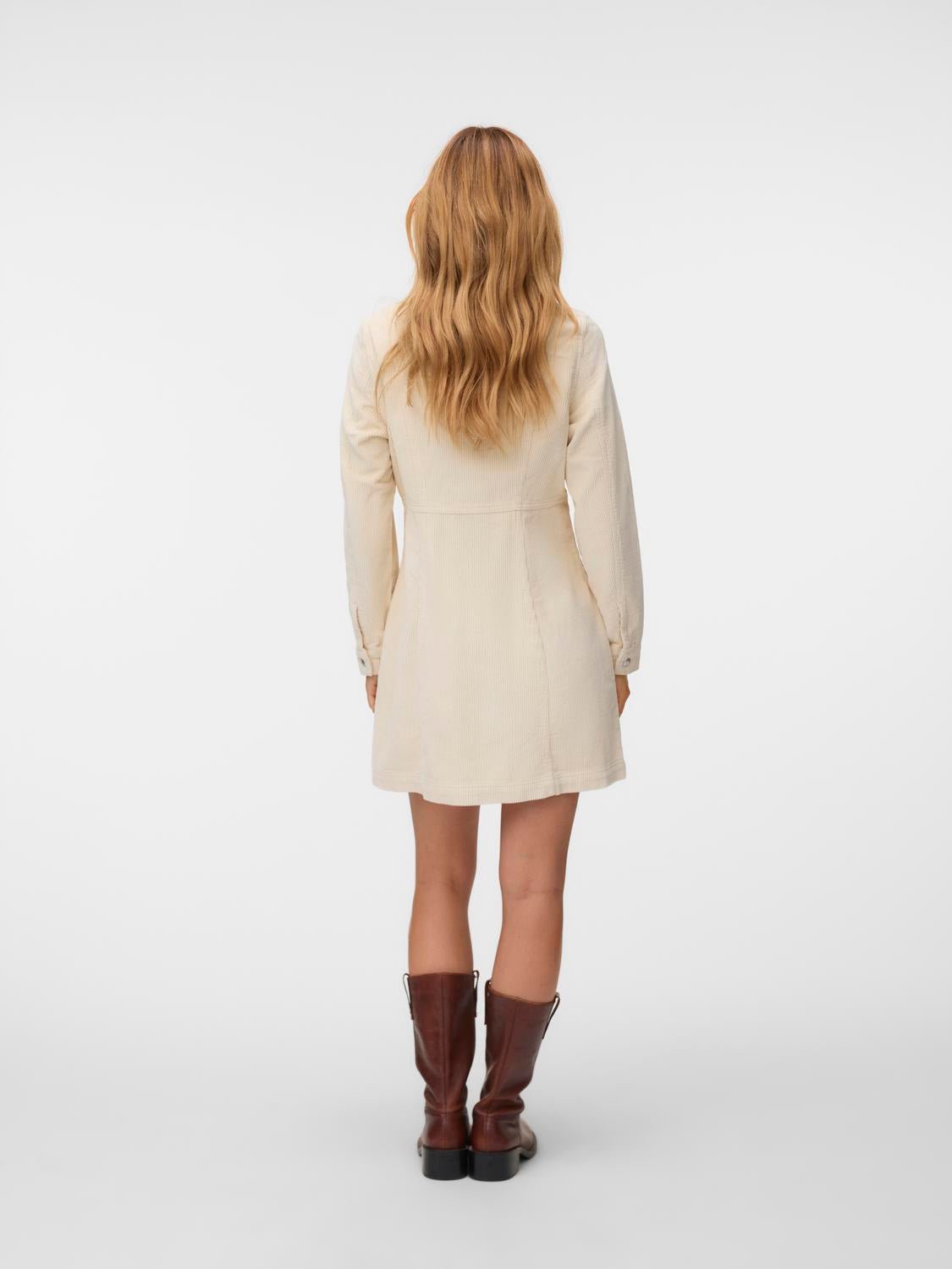 VMDAISY Short Dress - Oatmeal - VERO MODA & VILA Bergvik
